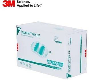 3M Tegaderm Transparent Film Dressing Frame Style 1623WIN, 6 cm x 7 cm (Pack of 25) First Aid Tape
