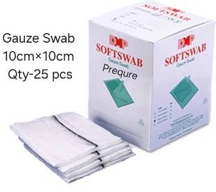 Health Track Softswab Gauze Swab 10cm×10cm Pack of 25 Gauze Medical Dressing