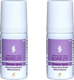 Soreze Cleanse Medical Adhesive Remover Spray | Sting-Free, Painless - 30ML Hydrocolloid Medical Dressing