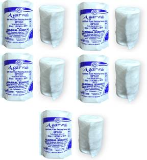 Agarwals Soft Roll Orthopaedic Cast Padding Absorbent Cotton Bandage 15cmx3mtr(Pack of 5) Interactive dressings Medical Dressing