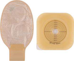 Bao Health Pack of 1 Set of Flange and Pouch ( Bag 60mm for Colostomy and Ileostomy) Hydrocolloid Medical Dressing