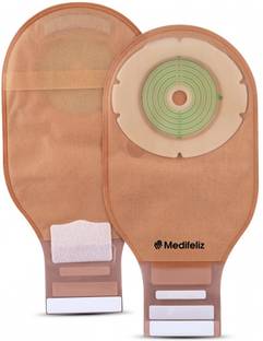 Medifeliz Medifeliz 10214 One-Piece Open Colostomy Bag Opaque 70mm Hydrocolloid Medical Dressing