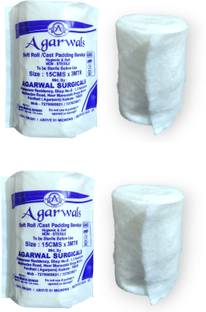 Agarwals Soft Roll Orthopaedic Cast Padding Absorbent Cotton Bandage 15cm x 3mtr Sterile Gauge Roll