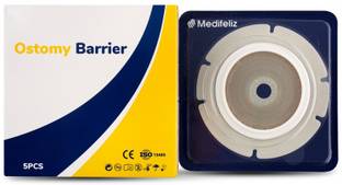 Medifeliz 10506 Ostomy Skin Barrier Baseplate-60mm (Pack Of 5) Hydrocolloid Medical Dressing