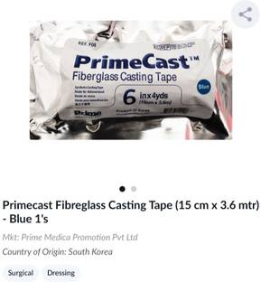 prime cast primecast6" Interactive dressings Medical Dressing