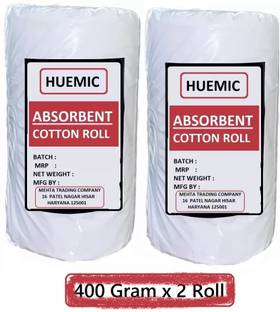HUEMIC Cotton Roll 400 Gm X 2 Roll Gauze Gauze Medical Dressing