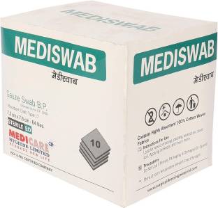 Medicare Gauze Swab Cotton Wound Dressing Pad (7.5cm X 7.5cm, 8 Ply) Gauze Medical Dressing