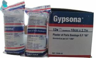 Gypsona Zipsona Plaster Of Paris Crepe Bandage (Pack Of 3) 6inch Hydrocolloid Medical Dressing