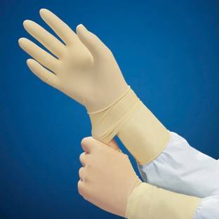 Kenplus Primus Vacupack Long Cuff 400 mm Surgical Sterile Gloves - 7.5 Rubber Surgical Gloves