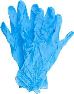EASYAID Nitrile Disposable Hand Gloves/Non-Sterile/Chemical Safety Gloves-100pcs(50Prs) Nitrile Examination Gloves