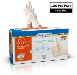 Sara+Care LEG-101 Latex Examination Gloves