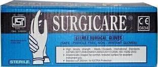 SURGICARE Sterile Size 7 Latex, Rubber Surgical Gloves (Pack of 50)___(25 PAIR) Latex, Rubber Surgical Gloves