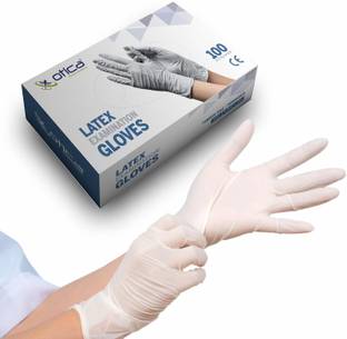OTICA Latex Medical Examination Disposable Powdered Hand Gloves Latex Examination Gloves
