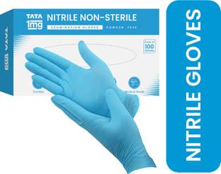 TATA 1mg Nitrile Non Sterile Examination Gloves Nitrile Examination Gloves