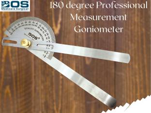 Bos Medicare Surgical SS Goniometer_180Degree Medical Goniometer
