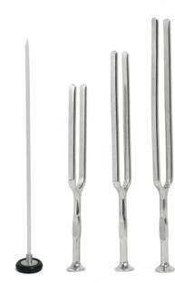 RCSP Medical Reflex Square Head, Queen Hammer with Tuning Fork 128,256,512Hz Medical Hammer