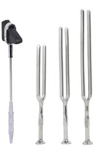 RCSP Medical Knee Reflex Hammer with Tuning Fork, Neurological Tool 128,256,512 Hz Medical Hammer