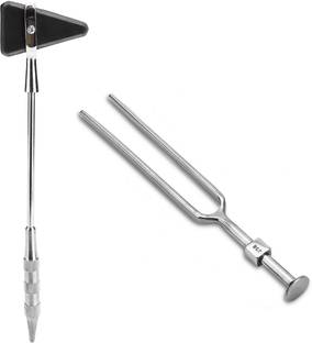 DR DOC DR. DOC Percussion knee Hammer with Tuning Fork | 256 Hz | for Doctors Medical Hammer