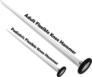 Dr. Head Adult+Peditric Flexible Knee Hammer Chrome Plated Circular Doctor Hammer Medical Hammer
