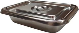 Agarwals Instrument Tray SS With Lid 9*6 Reusable Medical Tray