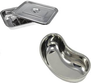 Agarwals Kidney Tray 8" & Instrument Tray 8*3 With Lid Reusable Medical Tray