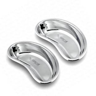 OTICA Kidney Tray Stainless steel of Size 8" (200mm) SET OF 2 PSC Reusable Medical Tray