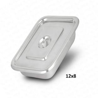 OTICA Dressing Tray Stainless Steel LED (12x08) Reusable Medical Tray Reusable Medical Tray