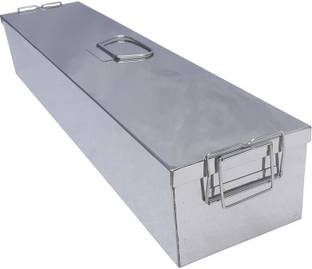 Bismi Enterprises Stainless Steel Cidex Tray 10 liters Size 27"x6"x5" Reusable Medical Tray