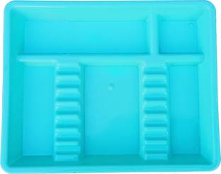 KJCSurgical Dental Autoclavable Small Instruments Trays (Aqua, Pack of 1) Reusable Medical Tray