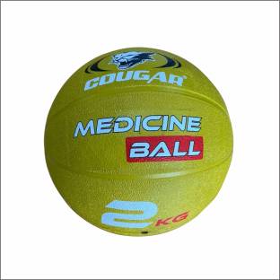 COUGAR Medicine Ball, Medicine Ball Workouts, 2kg Champion Medicine Ball, Rubber Molded Medicine Ball