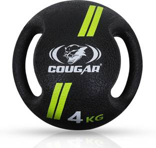 COUGAR DUAL Handle Medicine Ball For Crossfit, Exercise & Fitness Workouts Medicine Ball