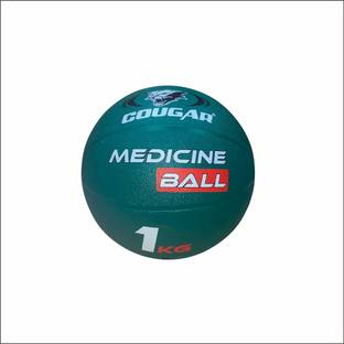 COUGAR Medicine Ball,Home and Gym Workouts,Fitness 1kg Champion Rubber Molded Medicine Ball