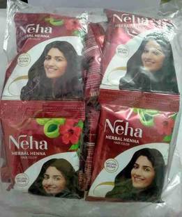 Neha Herbals NEHA RED POUCHES20PCS BROWN Natural Mehendi