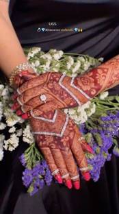 UGS Latest Self Adhesive Rhinestone tape Mehndi Art Natural Mehendi