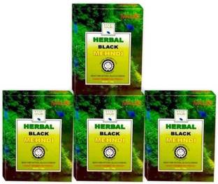 Khadi Mauri Kali Mehendi - Pack of 4 - Enriched with Amla - Natural Mehendi