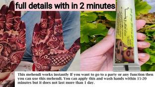 Veena Instant Red Henna Mehendi Tubes Synthetic Mehendi