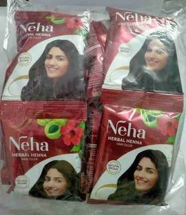 Neha Herbals Neha red powder pack of 20 pcs pouch Natural Mehendi