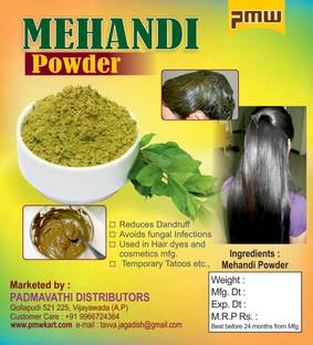 PMW Natural Mehandi Powder -Gorintaku - For Skin & Hair - 1 Kilo (sv) Natural Mehendi