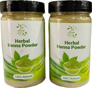 24 Hours Organic Herbal Henna Powder - Mehendi for Face, Hair & Skin Natural Mehendi