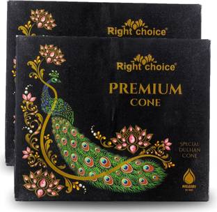 RIGHT CHOICE Premium Mehandi Cone For Dark, Long Lasting Colour(Pack Of 2) Natural Mehendi