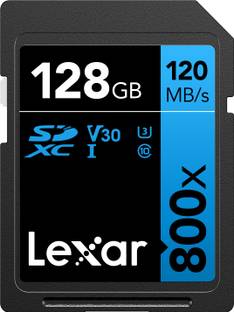 Lexar LSD0800128G-BNNNG Professional 800x 128 SDXC Class 10 120 MB/s  Memory Card Compatible with Camera