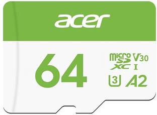 Acer MSC300 64 GB MicroSD Card UHS Class 3 160 MBPS  Memory Card