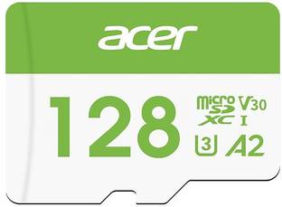 Acer BL.9BWWA.322 MSC300 128 GB MicroSD Card UHS Class 3 160 MBPS  Memory Card Compatible with Mobile