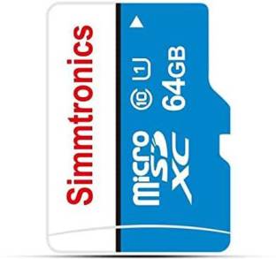 Simmtronics SDHC 64 GB MicroSD Card Class 10 90 MB/s  Memory Card
