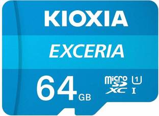 kioxia LMEX1L064GG2 Exceria 5 years warranty 64 GB MicroSD Card Class 10 100 MB/s  Memory Card Compatible with Mobile, Tablet, Camera, Gaming Console