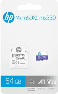 HP A1U3V30-64GB MX330 64 GB MicroSD Card Class 10 100 MB/s  Memory Card Compatible with Camera, Mobile, Tablet