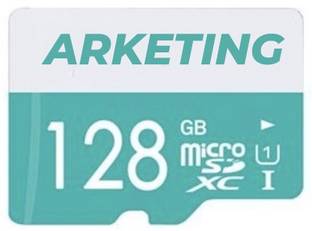 ARKETING 155Sa 1 memory card 128 GB MicroSD Card Class 10 130 MB/s  Memory Card Compatible with Camera, Computer, Gaming Console, Mobile, Tablet