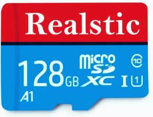 Realstic 128GB-Rl-mmc-0331 Ultra 128 GB MicroSDXC Class 10 130 MB/s  Memory Card Compatible with Camera, Computer, Mobile, Tablet