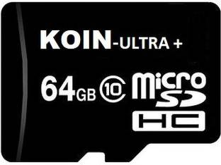 MOREBYTE Ultra Plus 64gb Memory card Class 10 transfer speed upto 100mb/s Ultra Plus 64 GB MicroSD Card Class 10 90 MB/s  Memory Card Compatible with Camera, Computer, Mobile, Tablet