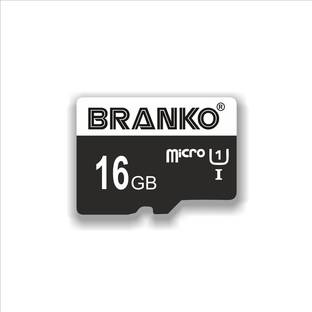 Branko SD-Card-C10-16gb Micro SD Card 16 GB MicroSD Card Class 10 90 MB/s  Memory Card Compatible with Computer, Camera, Mobile